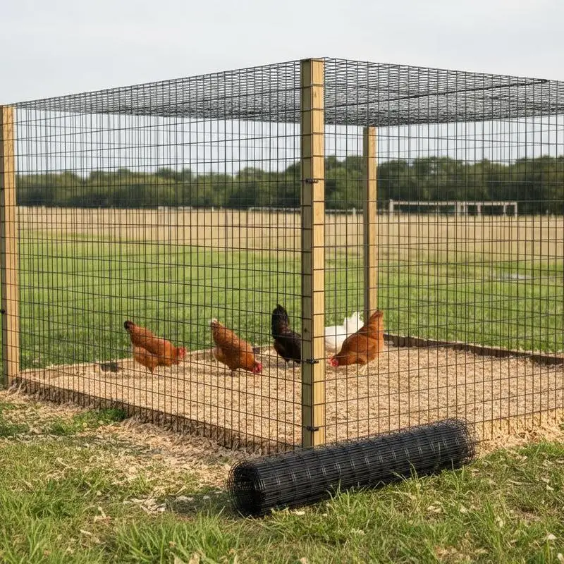 Vinyl Coated Mesh 48'' x 50' For Chicken Coop, Rabbit Fence, Poultry Enclosure, 16 Gauge Galvanized Wire, Metal Grid Roll
Vinyl Coated Mesh 48'' x 50' For Chicken Coop, Rabbit Fence, Poultry Enclosure, 16 Gauge Galvanized Wire, Metal Grid Roll