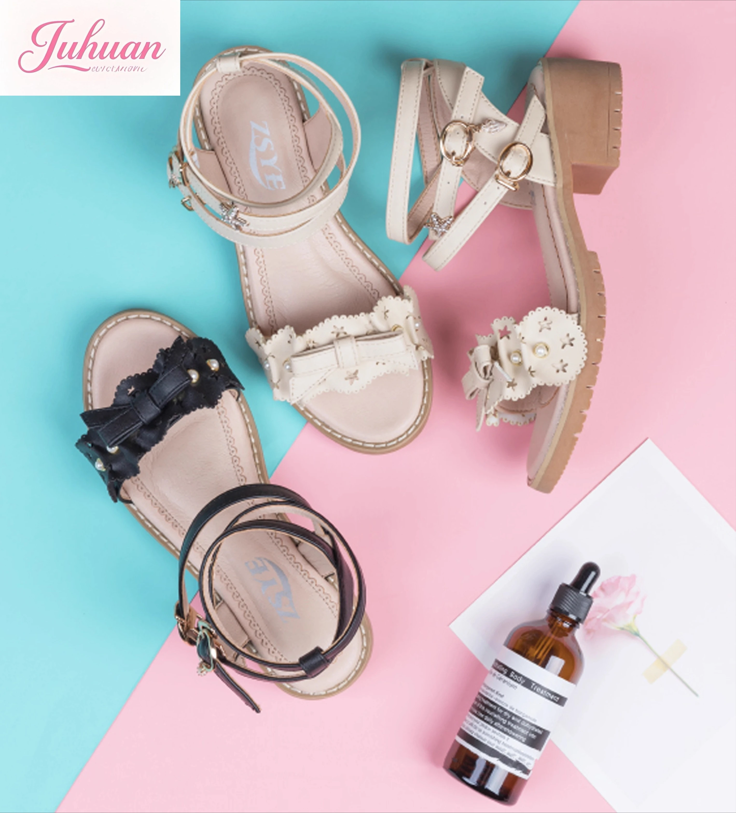 2025 Summer New Fashion Sandals Sweet Girls Conch Pendant Bow Buckle Open-toed Soft Girl Lolita High-heeled Sandals for Ladies
2025 Summer New Fashion Sandals Sweet Girls Conch Pendant Bow Buckle Open-toed Soft Girl Lolita High-heeled Sandals for Ladies