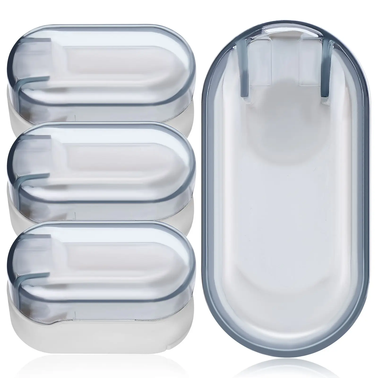 4 Pcs Electric Toothbrush Holder Dustproof Covers Wall Mount Bathroom Storage No Punch Travel Rack Compact Design Protective
4 Pcs Electric Toothbrush Holder Dustproof Covers Wall Mount Bathroom Storage No Punch Travel Rack Compact Design Protective