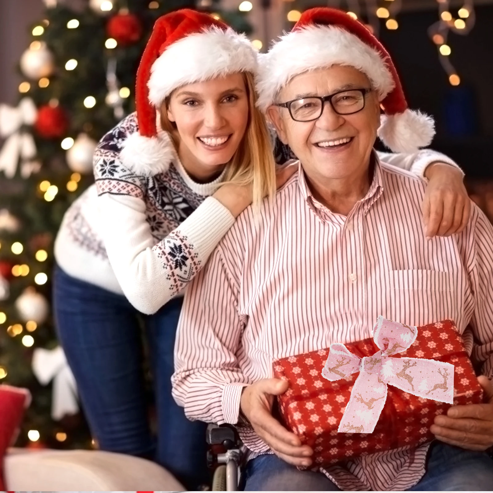 1pcs 1 Roll Christmas Ribbon Belt Linen Fabric Decorative Xmas Ribbon For Diy Crafts Gift Wrapping Party Decoration 
1pcs 1 Roll Christmas Ribbon Belt Linen Fabric Decorative Xmas Ribbon For Diy Crafts Gift Wrapping Party Decoration