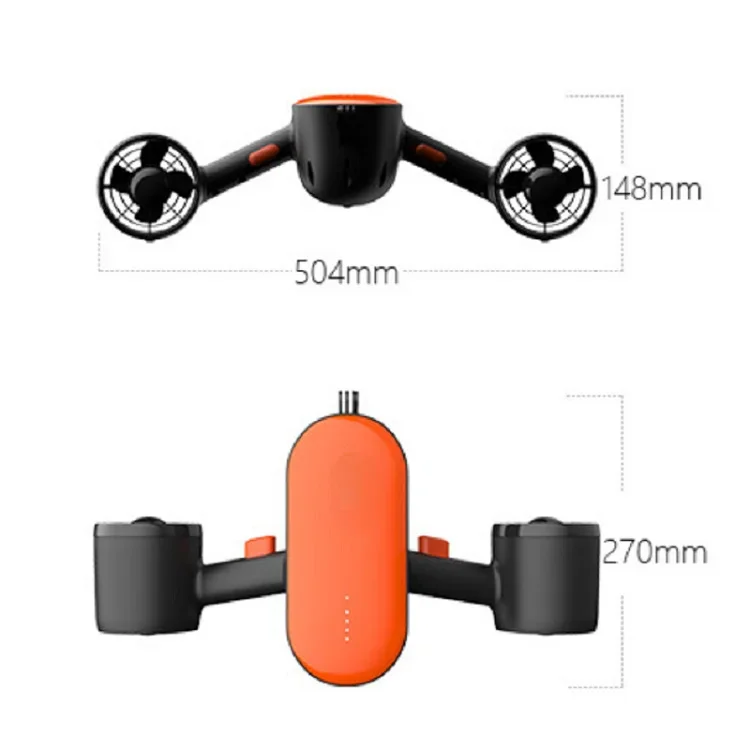 Underwater Diving Drone with Camera Scooter Diving Sea Underwater Drone Equipment Hand-held Diving Sea Scooter
Underwater Diving Drone with Camera Scooter Diving Sea Underwater Drone Equipment Hand-held Diving Sea Scooter