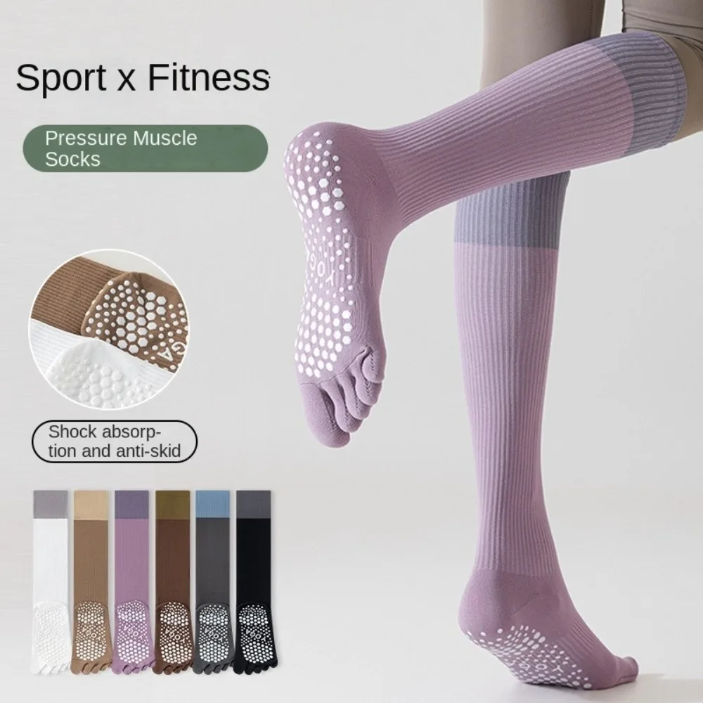Silicone Sport Pilates Socks Anti-slip Professional Five Fingers Cotton Socks Gym Fitness Pilates Socks
Silicone Sport Pilates Socks Anti-slip Professional Five Fingers Cotton Socks Gym Fitness Pilates Socks