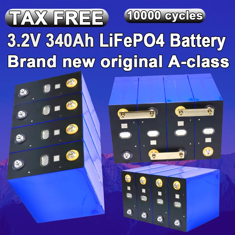 1-32 шт. 10000 циклов 3,2 В 340 Ач LiFePO4 аккумулятор DIY 12 В 24 В 48 В 3C A-класс EV RV доставка перезаряжаемые литий-железо-фосфатные элементы
1-32 шт. 10000 циклов 3,2 В 340 Ач LiFePO4 аккумулятор DIY 12 В 24 В 48 В 3C A-класс EV RV доставка перезаряжаемые литий-железо-фосфатные элементы