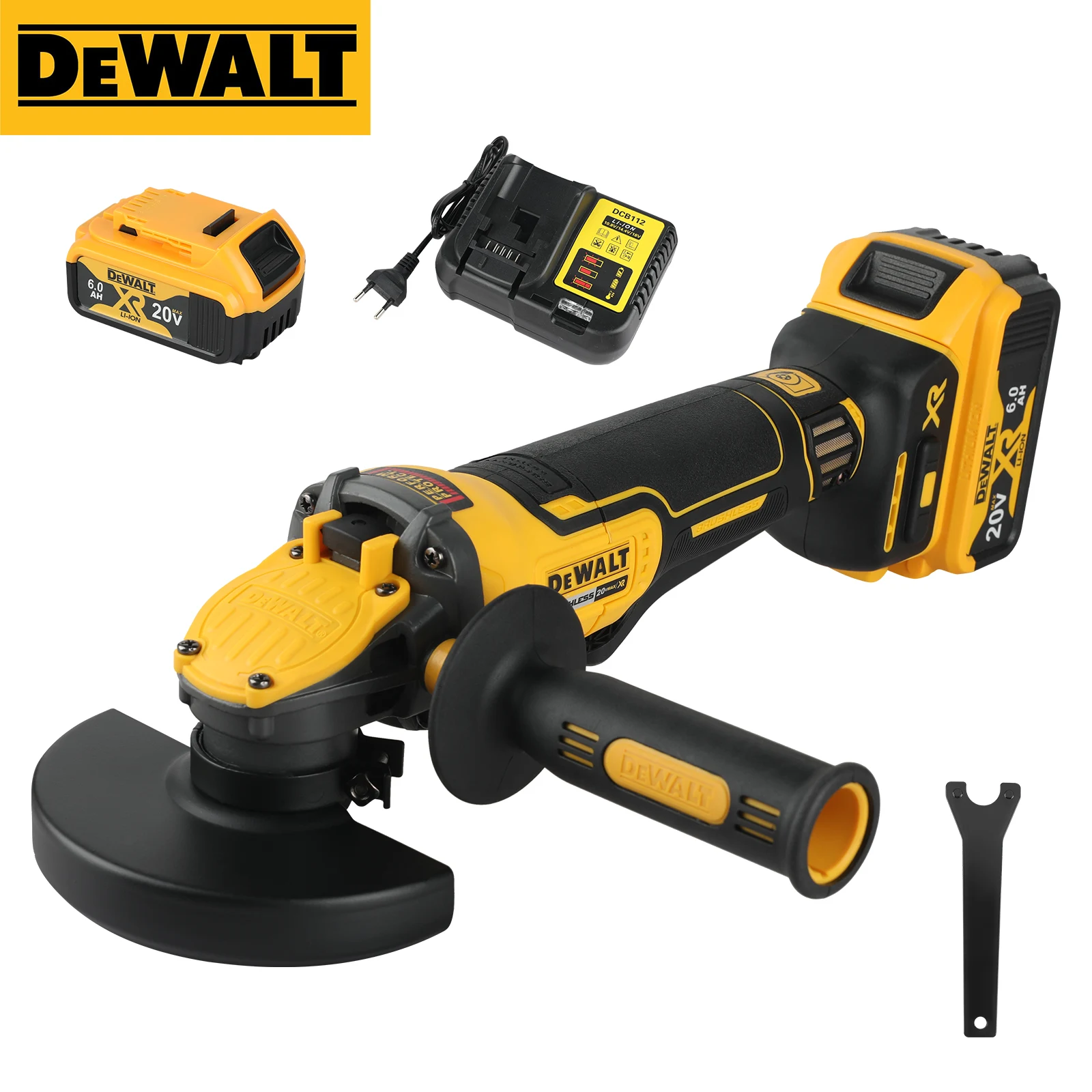Бесщеточная угловая шлифовальная машина Dewalt 20 В Max XR - 125 мм, полировальный станок M14, аккумуляторный ударный аккумуляторный электроинструмент 20 В
Бесщеточная угловая шлифовальная машина Dewalt 20 В Max XR - 125 мм, полировальный станок M14, аккумуляторный ударный аккумуляторный электроинструмент 20 В