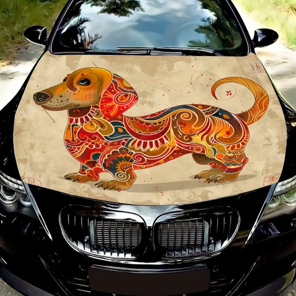 Add a touch of whimsy to your ride with this dachshund-themed car decal. Made of durable vinyl, it’s built to last.
Add a touch of whimsy to your ride with this dachshund-themed car decal. Made of durable vinyl, it’s built to last.