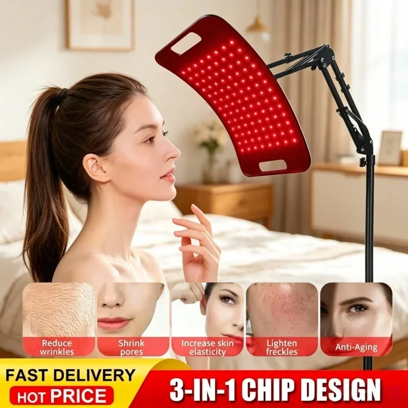 Portable Red Infrared Light Panel with Adjustable Stand, Dual 660nm & 850nm Wavelength Lamp for Full Body Skin Home Daily Use
Portable Red Infrared Light Panel with Adjustable Stand, Dual 660nm & 850nm Wavelength Lamp for Full Body Skin Home Daily Use