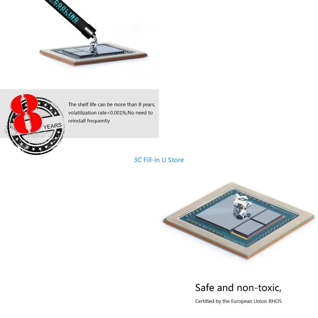 G8TA Thermal Paste for Graphics Card Laptop Cpu Gpu Game Console Universal Heatsink
G8TA Thermal Paste for Graphics Card Laptop Cpu Gpu Game Console Universal Heatsink