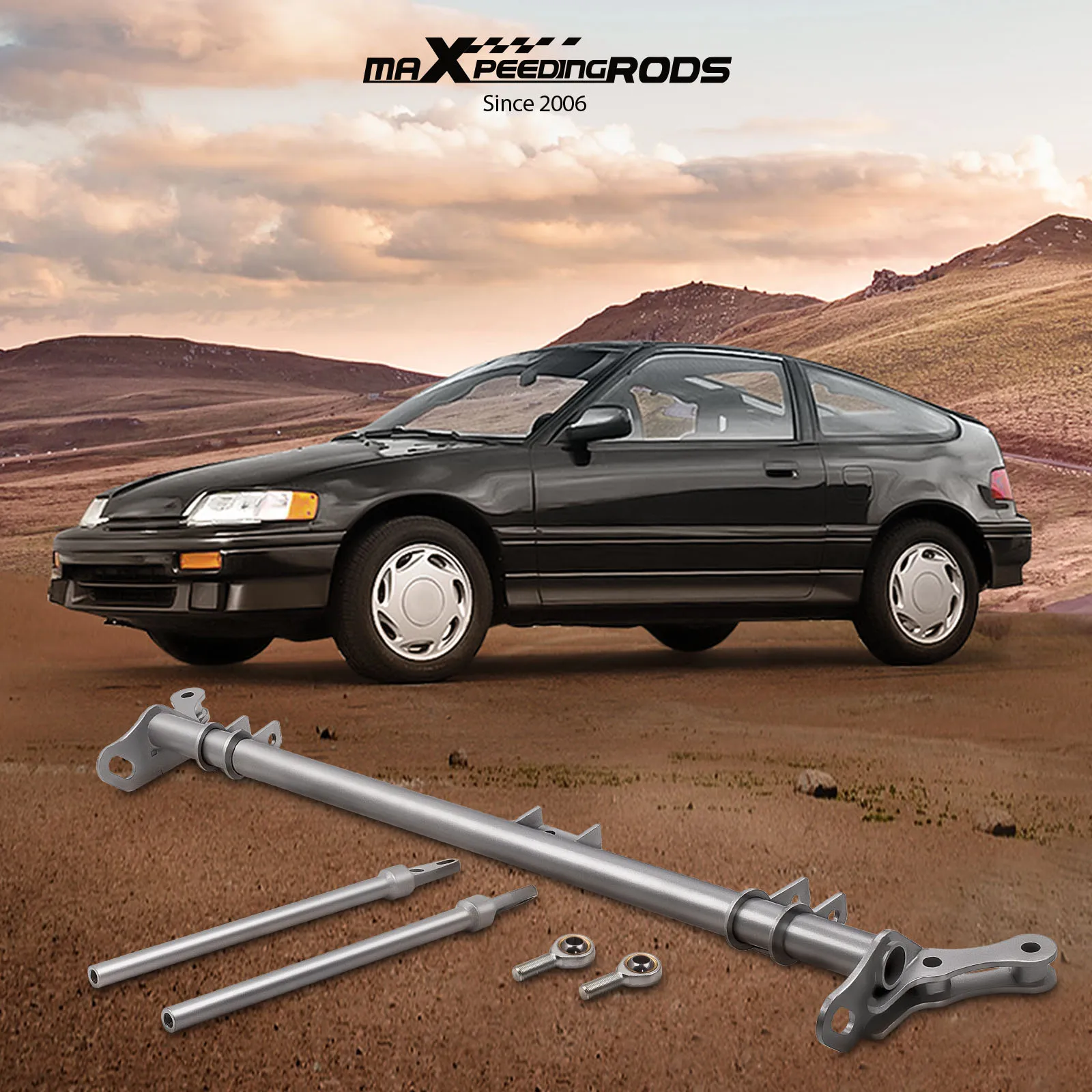 Стальной передний рычаг управления тягой, нижняя скоба для подвески Honda Civic CRX 88-91, подвеска 
Стальной передний рычаг управления тягой, нижняя скоба для подвески Honda Civic CRX 88-91, подвеска