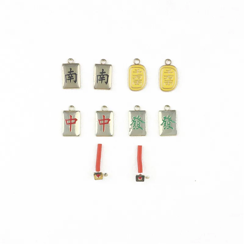 10pcs New Creative Chinese Mahjong Chinese Word Charm DIY Earrings Necklace Crafts Jewelry Making Findings
10pcs New Creative Chinese Mahjong Chinese Word Charm DIY Earrings Necklace Crafts Jewelry Making Findings