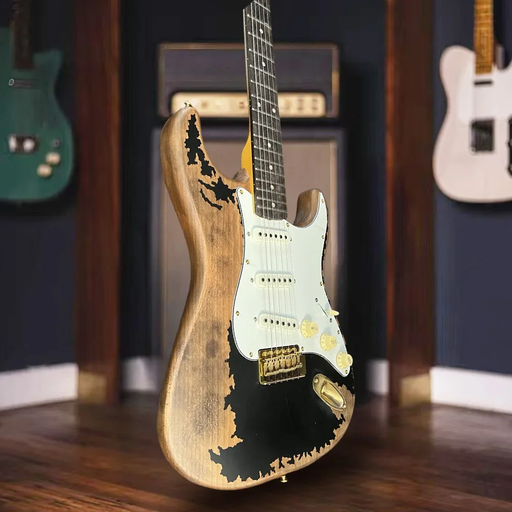 Free Shipping Brown White Retro Fen ST Electric Guitar Classic Double Cutaway Design Rosewood Fingerboard Accessory Upgrades
Free Shipping Brown White Retro Fen ST Electric Guitar Classic Double Cutaway Design Rosewood Fingerboard Accessory Upgrades