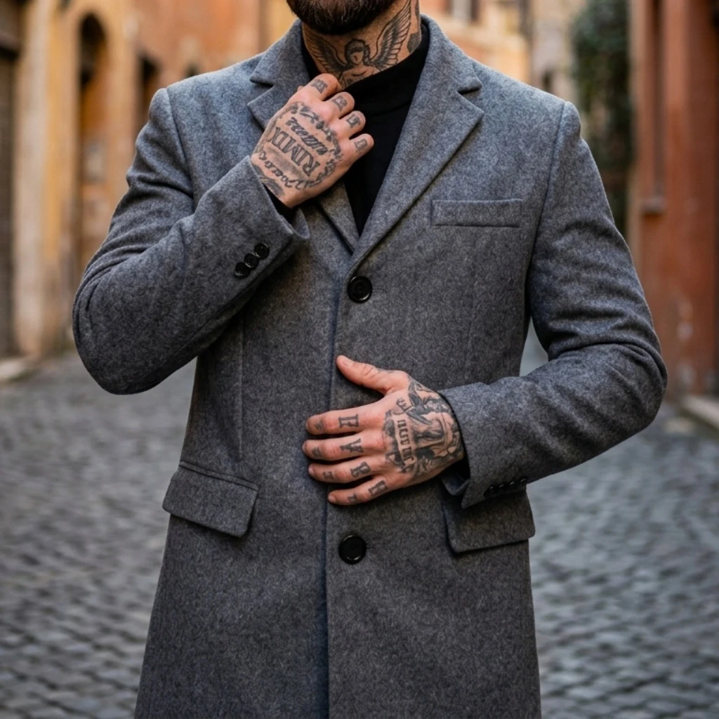 New Men's Coat Wool Blend for Autumn Winter Wear Street Business Casual Suit Commuting Men's Single Breasted Jacket
New Men's Coat Wool Blend for Autumn Winter Wear Street Business Casual Suit Commuting Men's Single Breasted Jacket