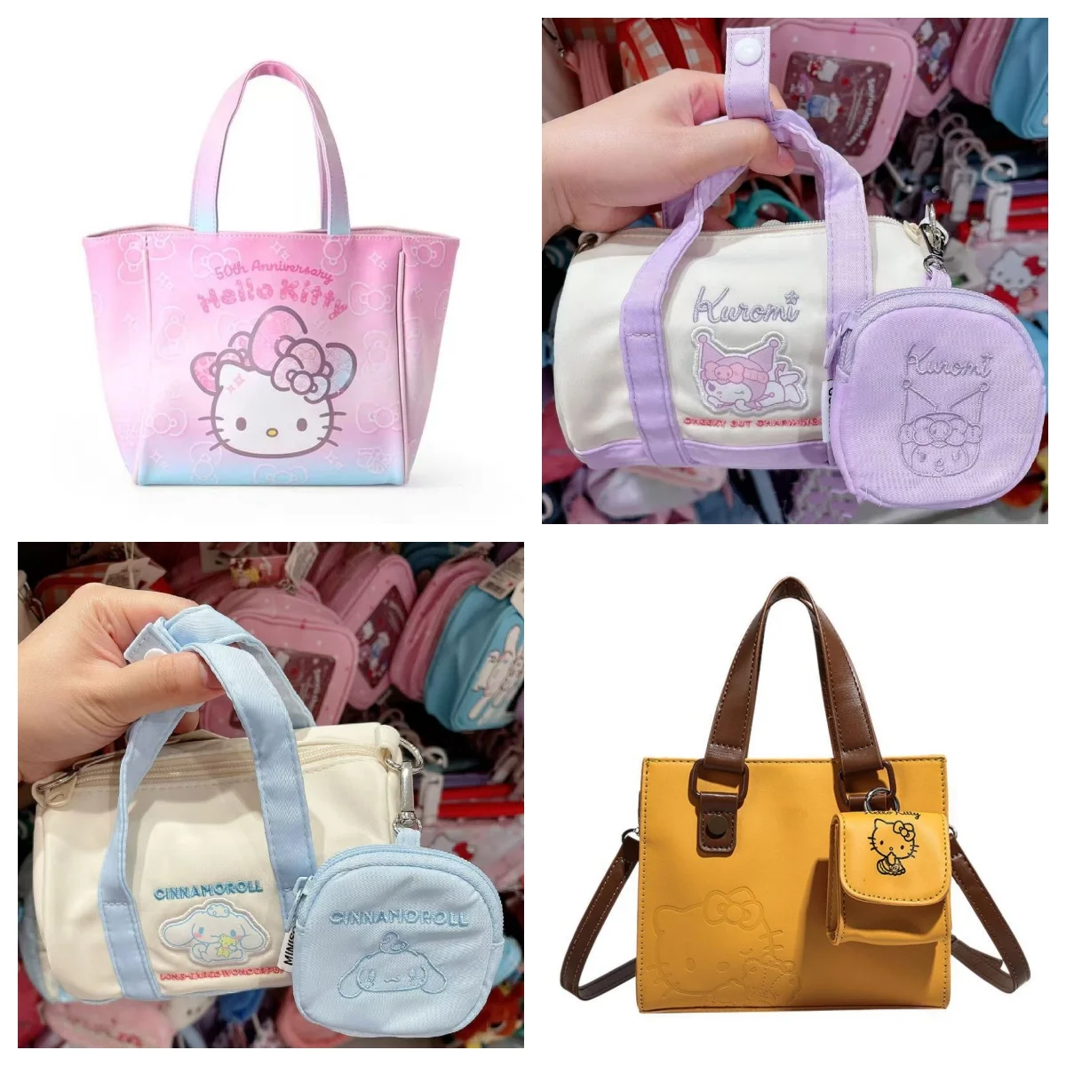 Anime Sanrio Handbag Hello Kitty Shoulder Bag My Melody Pu Leather Messenger Bag Hankyodon Cute Shoulder Bag
Anime Sanrio Handbag Hello Kitty Shoulder Bag My Melody Pu Leather Messenger Bag Hankyodon Cute Shoulder Bag