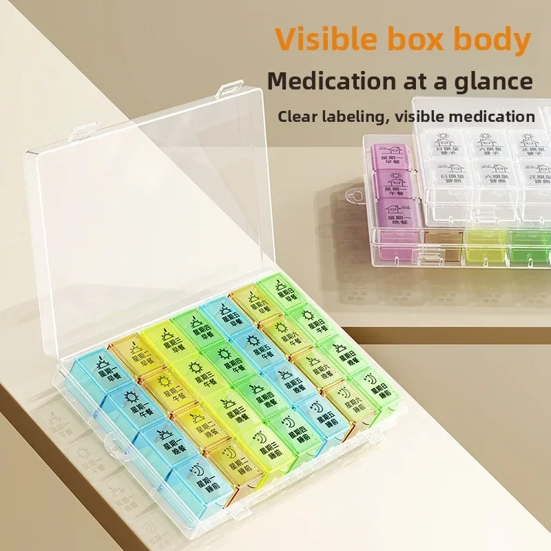 Medicine Box Portable Medicine Dispenser Medicine Box Can Be Used for A Week Medicine Storage Box Plastic Medicine Box
Medicine Box Portable Medicine Dispenser Medicine Box Can Be Used for A Week Medicine Storage Box Plastic Medicine Box