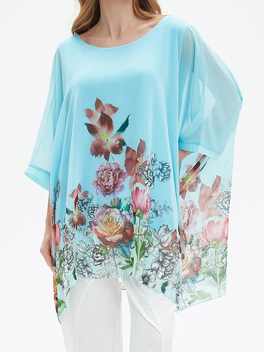 Parc Fee Casual Loose Print Women's T-Shirt 2025 Fashion O-Neck Three-Quarters Sleeve T Shirts Elegant Classic Tops Female
Parc Fee Casual Loose Print Women's T-Shirt 2025 Fashion O-Neck Three-Quarters Sleeve T Shirts Elegant Classic Tops Female