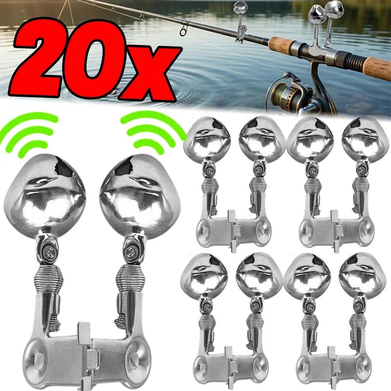 Fishing Rod Bite Alarm Bell Spring Clamp Design Anti Slip High Sensitive Bite Strike Alert with Loud Crisp Sound for Fishing
Fishing Rod Bite Alarm Bell Spring Clamp Design Anti Slip High Sensitive Bite Strike Alert with Loud Crisp Sound for Fishing