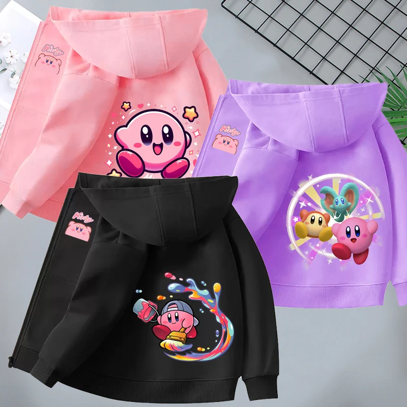 Star Kirby Children's Cardigan Jacket Boy Cartoon Anime Figures Trendy Coat Girls Fashion Kawaii Jackets Tops Kid Clothing Gifts
Star Kirby Children's Cardigan Jacket Boy Cartoon Anime Figures Trendy Coat Girls Fashion Kawaii Jackets Tops Kid Clothing Gifts
