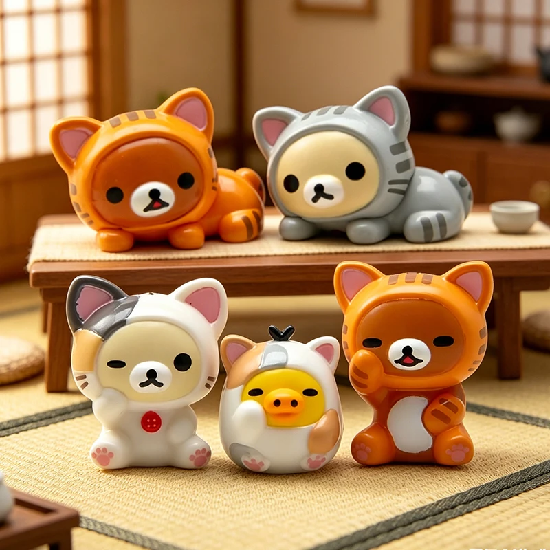 5Pcs/Set Anime Rilakkuma Ornament Cartoon Bear Desktop Ornament Kawaii PVC Toys Figures 1-3CM Children Home Decoration Gift New
5Pcs/Set Anime Rilakkuma Ornament Cartoon Bear Desktop Ornament Kawaii PVC Toys Figures 1-3CM Children Home Decoration Gift New