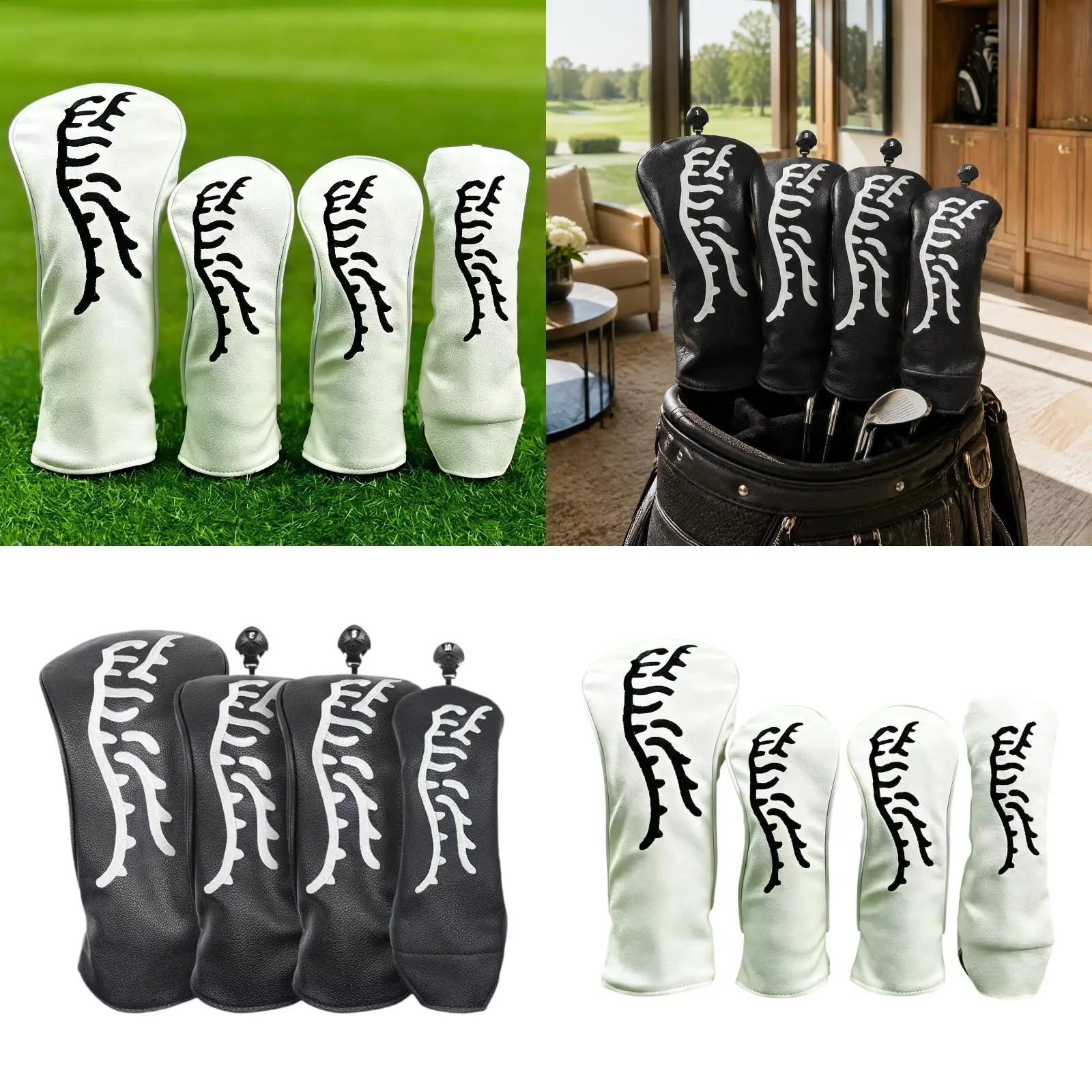 Golf Head Covers for Utility Drivers Shock Resistant PU Leather Wood Headcover Guard for Golfing Sports
Golf Head Covers for Utility Drivers Shock Resistant PU Leather Wood Headcover Guard for Golfing Sports