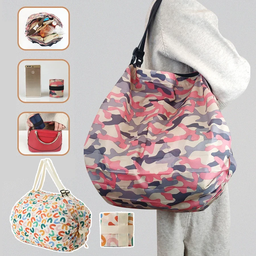 Reusable Foldable Shopping Bag Pink Waterproof Nylon Cloth Travel Beach Bag Supermarket Grocery Portable Storage Bag
Reusable Foldable Shopping Bag Pink Waterproof Nylon Cloth Travel Beach Bag Supermarket Grocery Portable Storage Bag