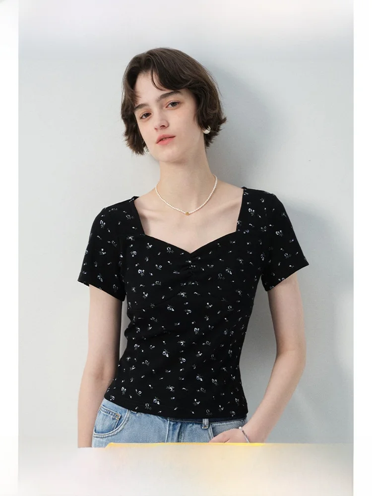 Rui plus Size Floral T-Shirt Short Sleeve Slim Fit Women's New Summer Vintage Fat Mm Top Commute Style Simple Folded Home Wear
Rui plus Size Floral T-Shirt Short Sleeve Slim Fit Women's New Summer Vintage Fat Mm Top Commute Style Simple Folded Home Wear