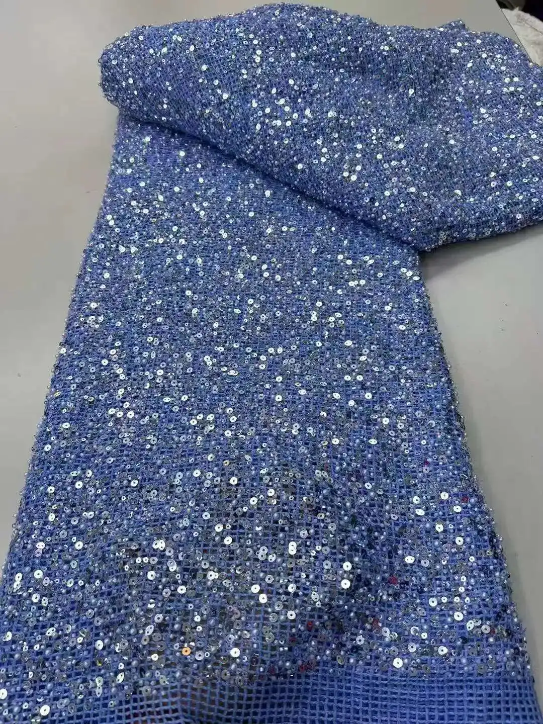 Latest Nigerian Lace Fabrics Fashion Women African Tulle Lace Luxury Handmade Beaded Sequins Fabrics For Wedding 5 Yards
Latest Nigerian Lace Fabrics Fashion Women African Tulle Lace Luxury Handmade Beaded Sequins Fabrics For Wedding 5 Yards