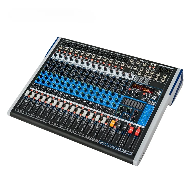 16 Professional Audio Sound Mixer Mixing Console 16 Channel with EQ Built-in 24 DSP LCD Display,REC DJ Controller for Karaoke
16 Professional Audio Sound Mixer Mixing Console 16 Channel with EQ Built-in 24 DSP LCD Display,REC DJ Controller for Karaoke