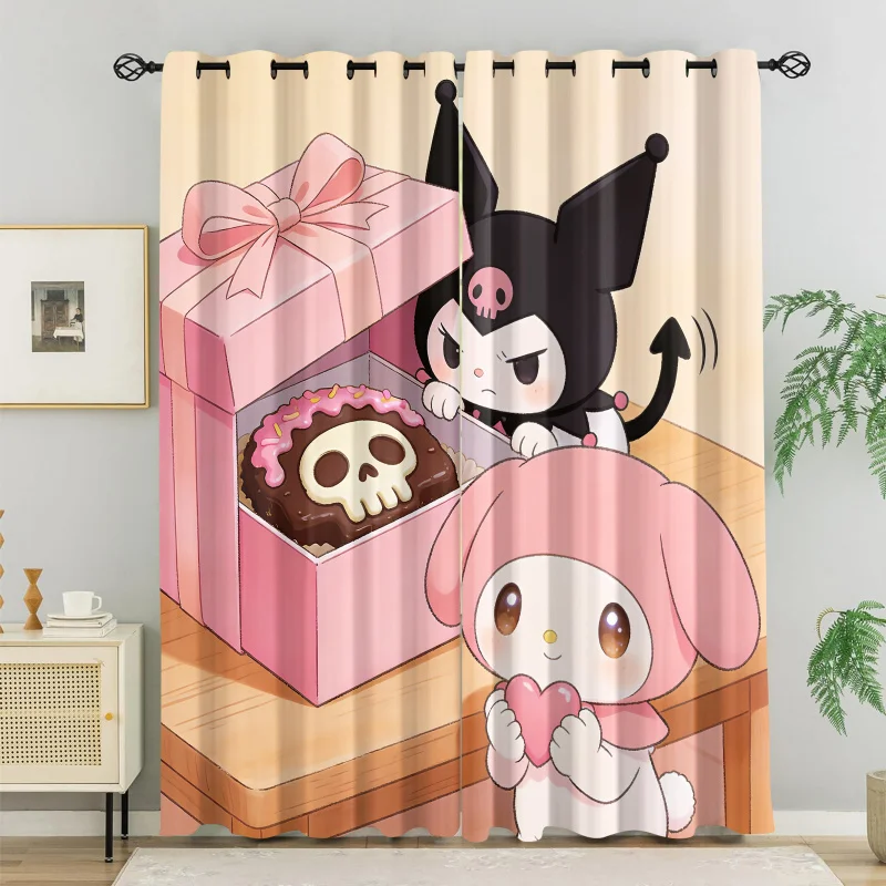 2Pcs Sanrio Kuromi Rainbow Curtains for Bedroom, Cute Cartoon Blackout Curtain Panels for Kids Room Decor
2Pcs Sanrio Kuromi Rainbow Curtains for Bedroom, Cute Cartoon Blackout Curtain Panels for Kids Room Decor