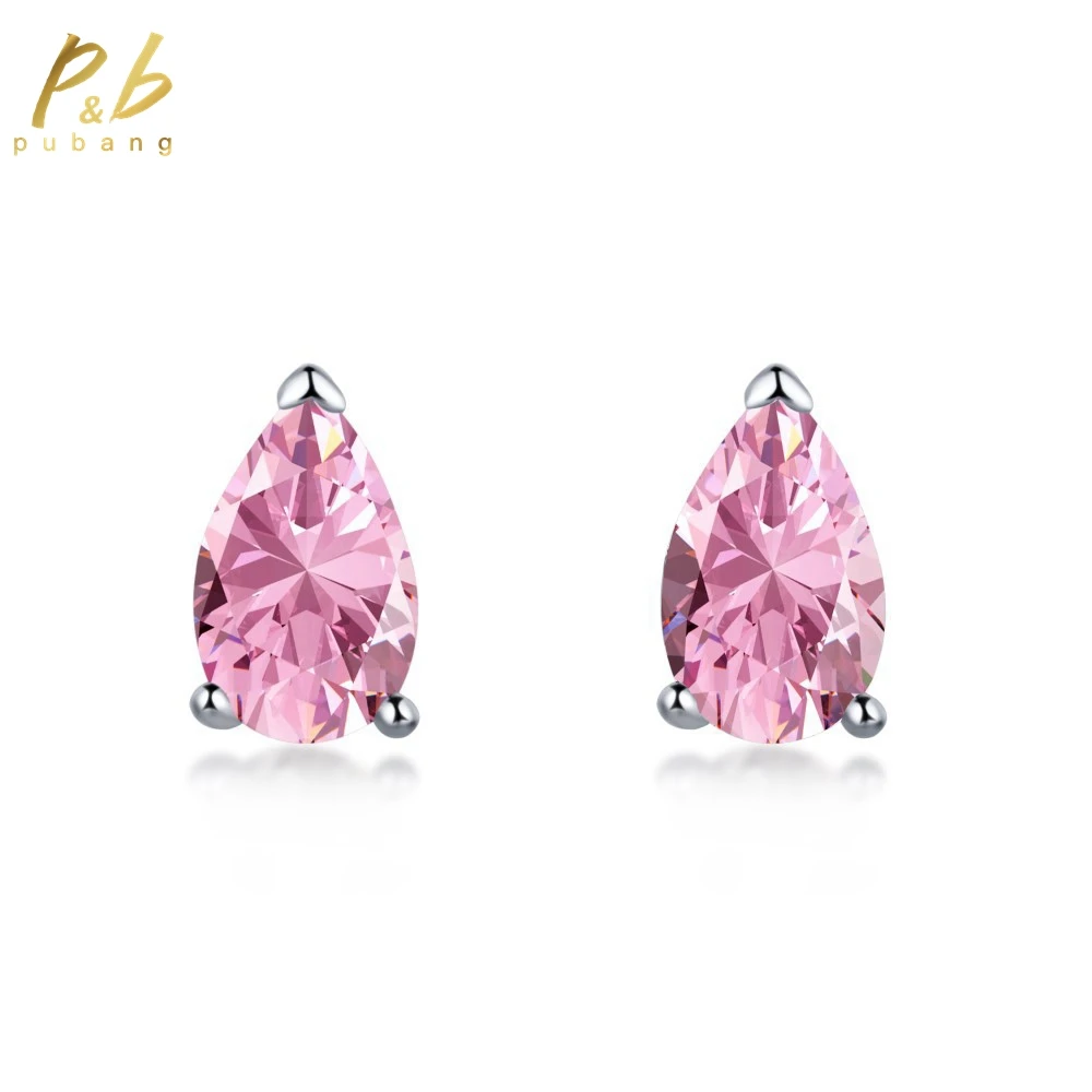 PuBang Fine Jewelry 100% 925 Sterling Silver Pink Gemstone Created Moissanite Gemtone Stud Earrings for Women Gift Free Shipping
PuBang Fine Jewelry 100% 925 Sterling Silver Pink Gemstone Created Moissanite Gemtone Stud Earrings for Women Gift Free Shipping