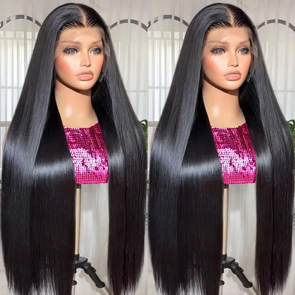 40 46 Inch 13x6 HD Transparent Bone Straight Lace Front Wig 300 Density Brazilian 360 Full Lace Frontal Human Hair Wig For Women
40 46 Inch 13x6 HD Transparent Bone Straight Lace Front Wig 300 Density Brazilian 360 Full Lace Frontal Human Hair Wig For Women