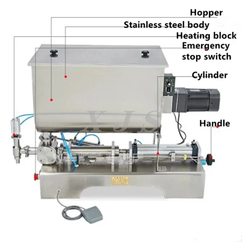 Automatic Double-Head Horizontal Honey Paste Heating Pot Sauce Mixing Filling Machine For Cream And Powder
Automatic Double-Head Horizontal Honey Paste Heating Pot Sauce Mixing Filling Machine For Cream And Powder
