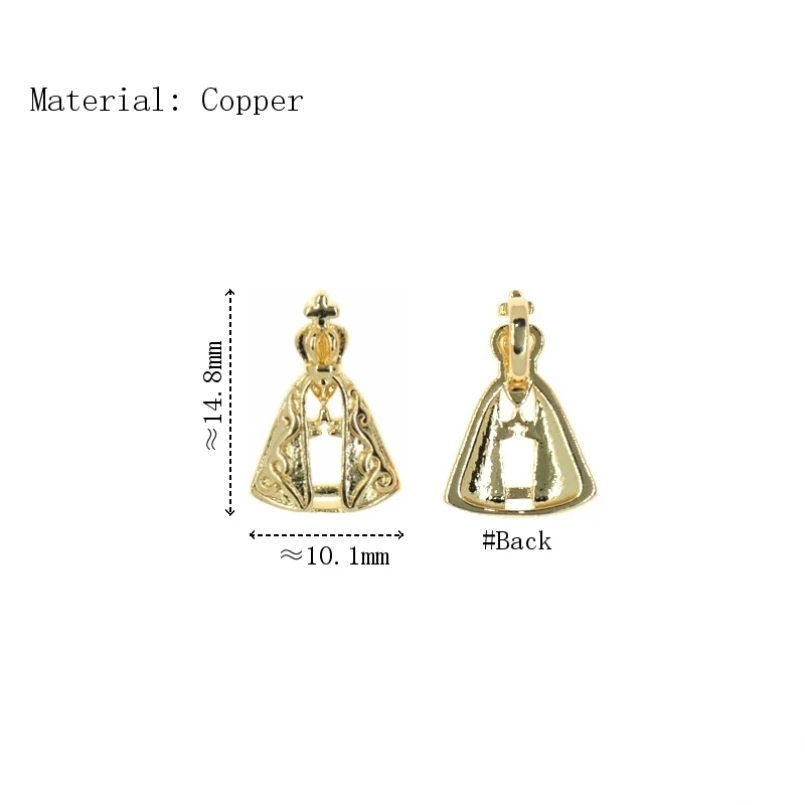 2Pcs Copper Charms Gold Color Pendant Triangle Approx 10.1x14.8mm Jewelry Special Gift For Women
2Pcs Copper Charms Gold Color Pendant Triangle Approx 10.1x14.8mm Jewelry Special Gift For Women