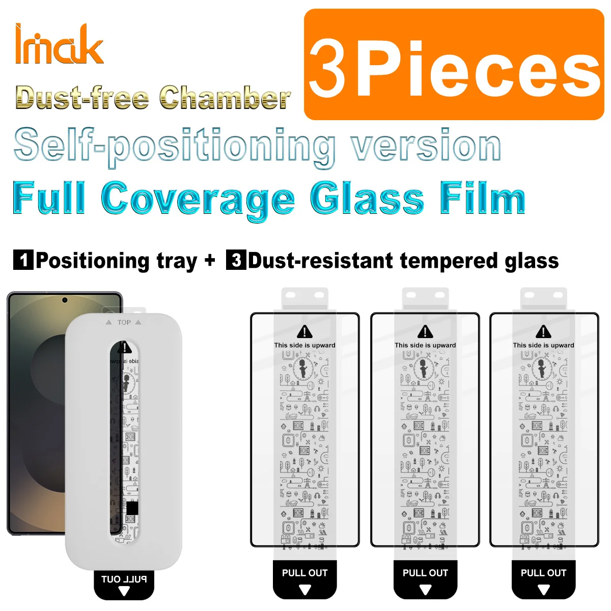 IMAK Pro+ Tempered Glass For Samsung Galaxy S25 S24 Ultra S23 S22 Plus 5G Dust-free Chamber Locator Film
IMAK Pro+ Tempered Glass For Samsung Galaxy S25 S24 Ultra S23 S22 Plus 5G Dust-free Chamber Locator Film
