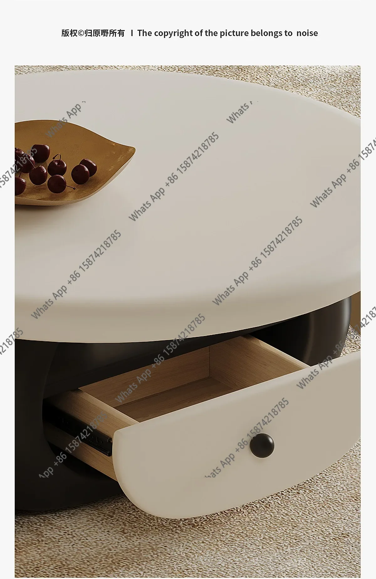 BJ French Retro Coffee Table Living Room Home Minimalist Designer Light Luxury High-end Black And White Round Coffee Table
BJ French Retro Coffee Table Living Room Home Minimalist Designer Light Luxury High-end Black And White Round Coffee Table