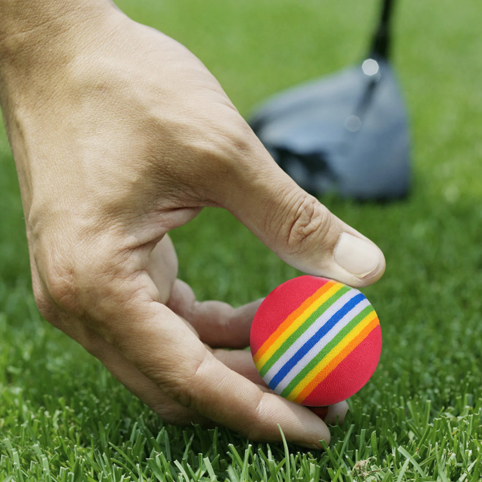 26 pcs Colorful Stripe Practice Balls For Indoor Outdoor Training Lightweight Eva Golf Training Props Balls
26 pcs Colorful Stripe Practice Balls For Indoor Outdoor Training Lightweight Eva Golf Training Props Balls