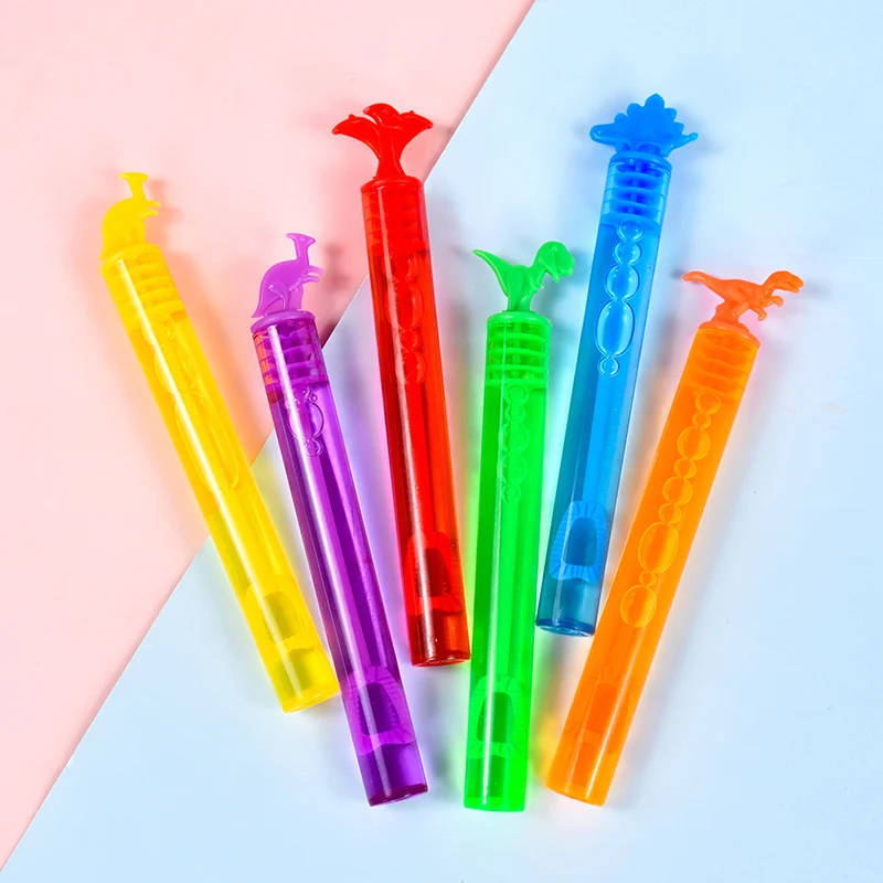 6 Color Dinosaur Shape Colorful Bubble Wand Birthday Party Decorations Kid Summmer Beach Bath Outdoor Funny Interactive Toy Gift
6 Color Dinosaur Shape Colorful Bubble Wand Birthday Party Decorations Kid Summmer Beach Bath Outdoor Funny Interactive Toy Gift
