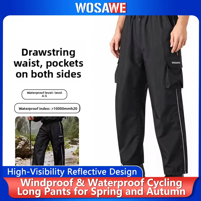 WOSAWE Motorcycle Motorbike Rainproof Single Pants Waterproof Unisex Riding Fishing Adult Outdoor Breathable Wear Rain Pants
WOSAWE Motorcycle Motorbike Rainproof Single Pants Waterproof Unisex Riding Fishing Adult Outdoor Breathable Wear Rain Pants