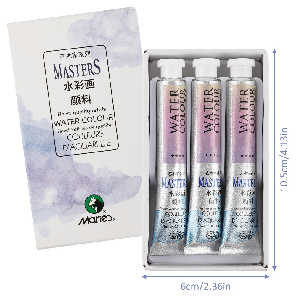 Marie's Pearlescent Watercolor Paint 3Pcs Set Metallic Glitter Pigment for Artists Students DIY Hand Painting
Marie's Pearlescent Watercolor Paint 3Pcs Set Metallic Glitter Pigment for Artists Students DIY Hand Painting