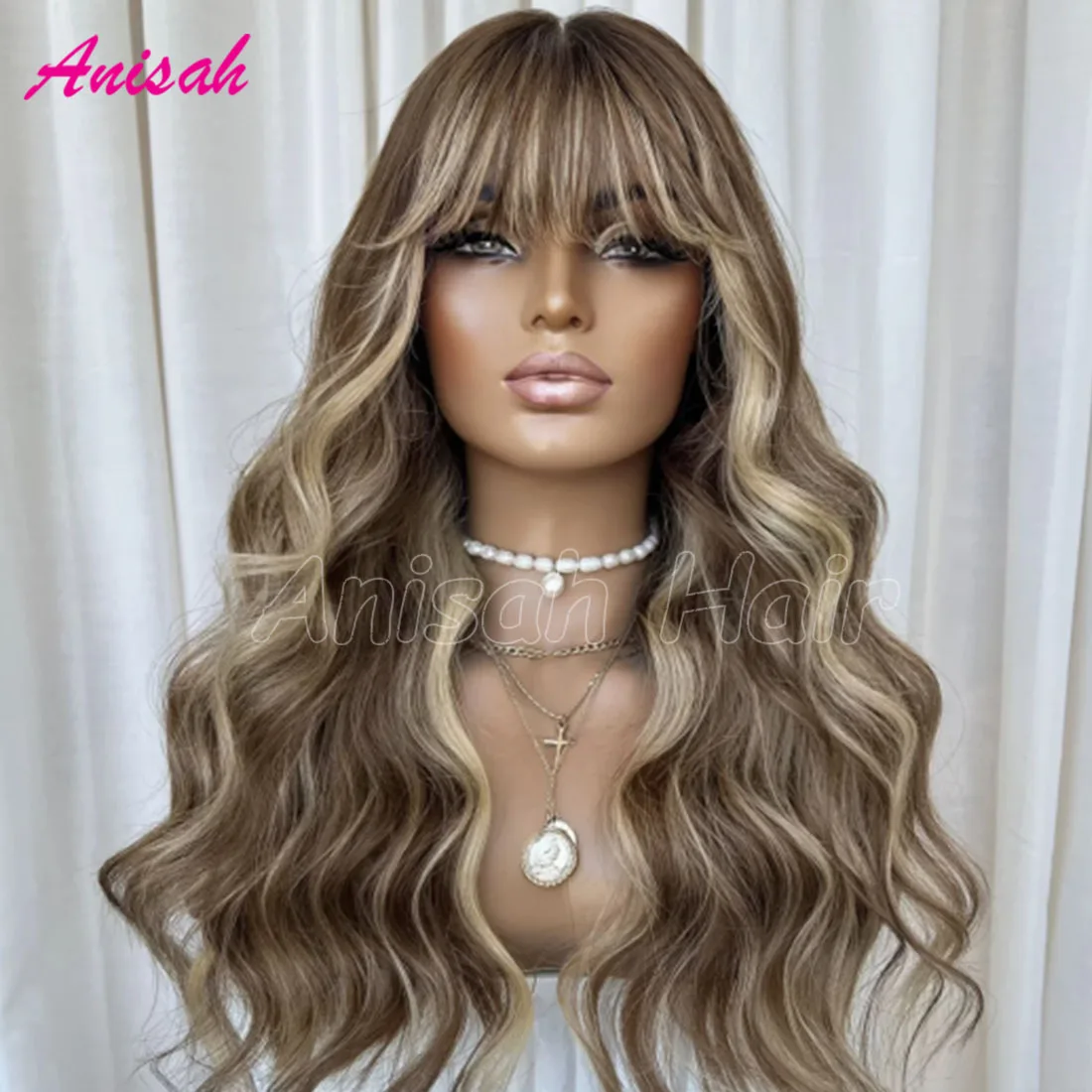 Highlight Ash Blonde Colored HD Transparent Lace Front Wigs Human Hair Pre Plucked Glueless Lace Human Hair Wigs with Bangs
Highlight Ash Blonde Colored HD Transparent Lace Front Wigs Human Hair Pre Plucked Glueless Lace Human Hair Wigs with Bangs