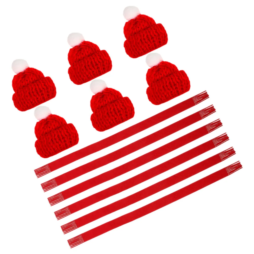 1 set Christmas Knitted Hat Scarf Set Red 15x23cm Scarves 5x7cm Hats Miniature Decorations for Crafts Bottle Cover Party
1 set Christmas Knitted Hat Scarf Set Red 15x23cm Scarves 5x7cm Hats Miniature Decorations for Crafts Bottle Cover Party