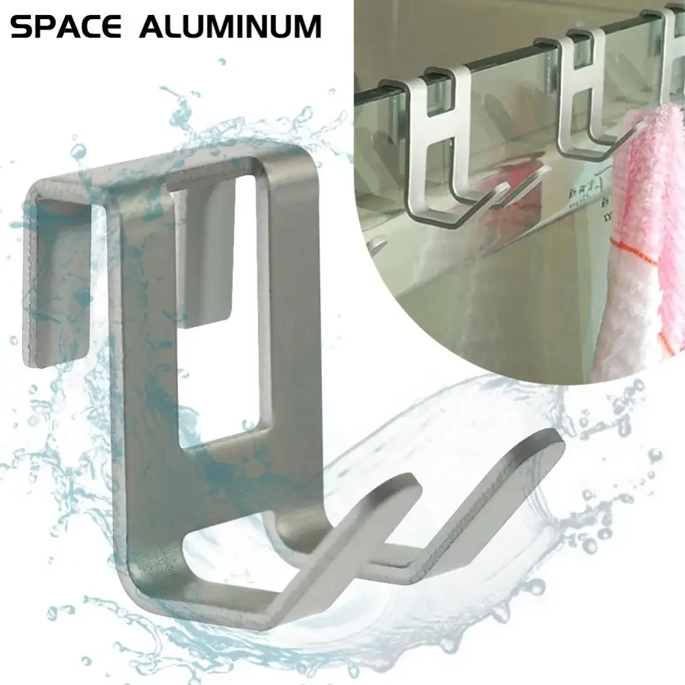 H Shape Door Hooks Space Aluminum Glass Free Hole Hanger Shower Towel Rack Key Holders Kitchen Bathroom Shelf Home Organizers
H Shape Door Hooks Space Aluminum Glass Free Hole Hanger Shower Towel Rack Key Holders Kitchen Bathroom Shelf Home Organizers
