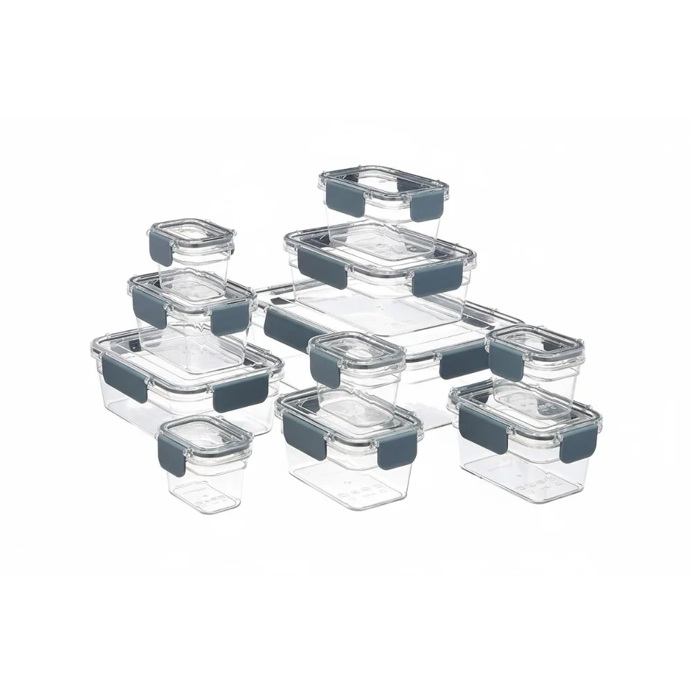 Набор контейнеров для хранения продуктов премиум-класса Tritan — 22 шт. Герметичные кухонные органайзеры с блокировкой для приготовления еды и остатков
Набор контейнеров для хранения продуктов премиум-класса Tritan — 22 шт. Герметичные кухонные органайзеры с блокировкой для приготовления еды и остатков