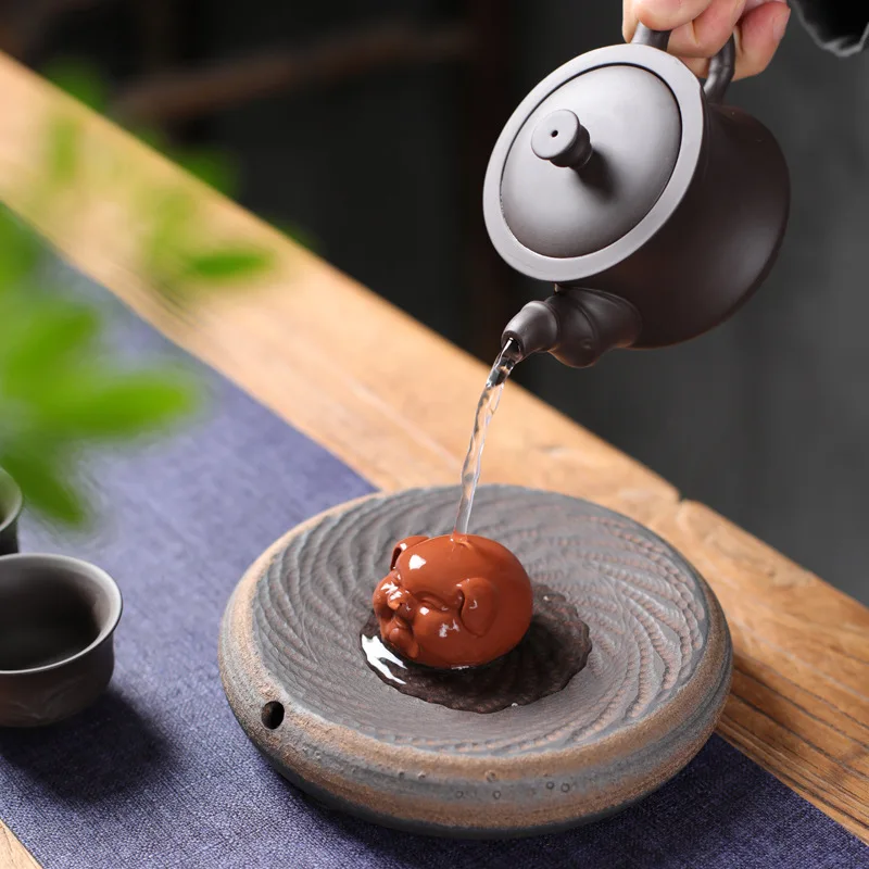 1Pcs Tea Pet Purple Clay Lovely Pig Ornament Small Tea Pets Tea Table Lucky Decoration Accessories
1Pcs Tea Pet Purple Clay Lovely Pig Ornament Small Tea Pets Tea Table Lucky Decoration Accessories