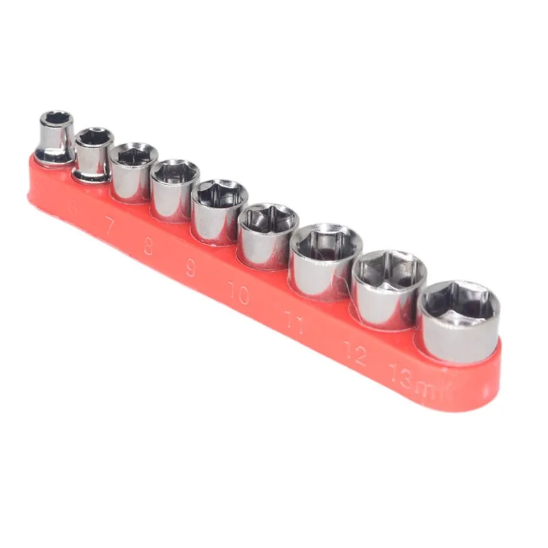 9-piece Xiaofei socket setsocket head combination setscrewdriverelectric drill accessories5-13MM microrepairmultifunctional tool
9-piece Xiaofei socket setsocket head combination setscrewdriverelectric drill accessories5-13MM microrepairmultifunctional tool