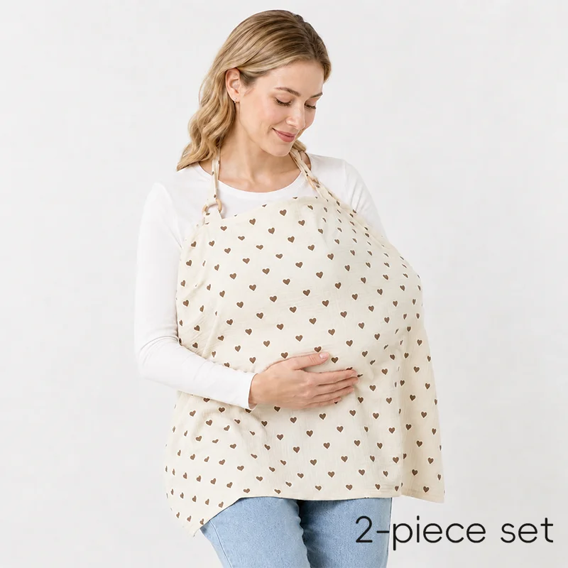2-Pack Nursing Cover, Adjustable Nursing Apron, Designed for New Mothers, Easy to Use, Breathable and Comfortable, Suitable for Outdoor Activities and Travel
2-Pack Nursing Cover, Adjustable Nursing Apron, Designed for New Mothers, Easy to Use, Breathable and Comfortable, Suitable for Outdoor Activities and Travel