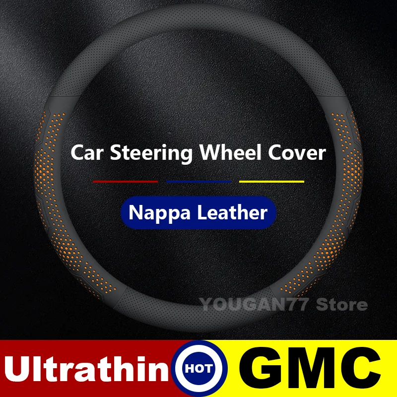 Leather Car Steering Wheel Cover For GMC Sierra Hummer EV SUV Yukon AT4 Terrain 2020-2025 Non-slip Auto interior Accessories
Leather Car Steering Wheel Cover For GMC Sierra Hummer EV SUV Yukon AT4 Terrain 2020-2025 Non-slip Auto interior Accessories