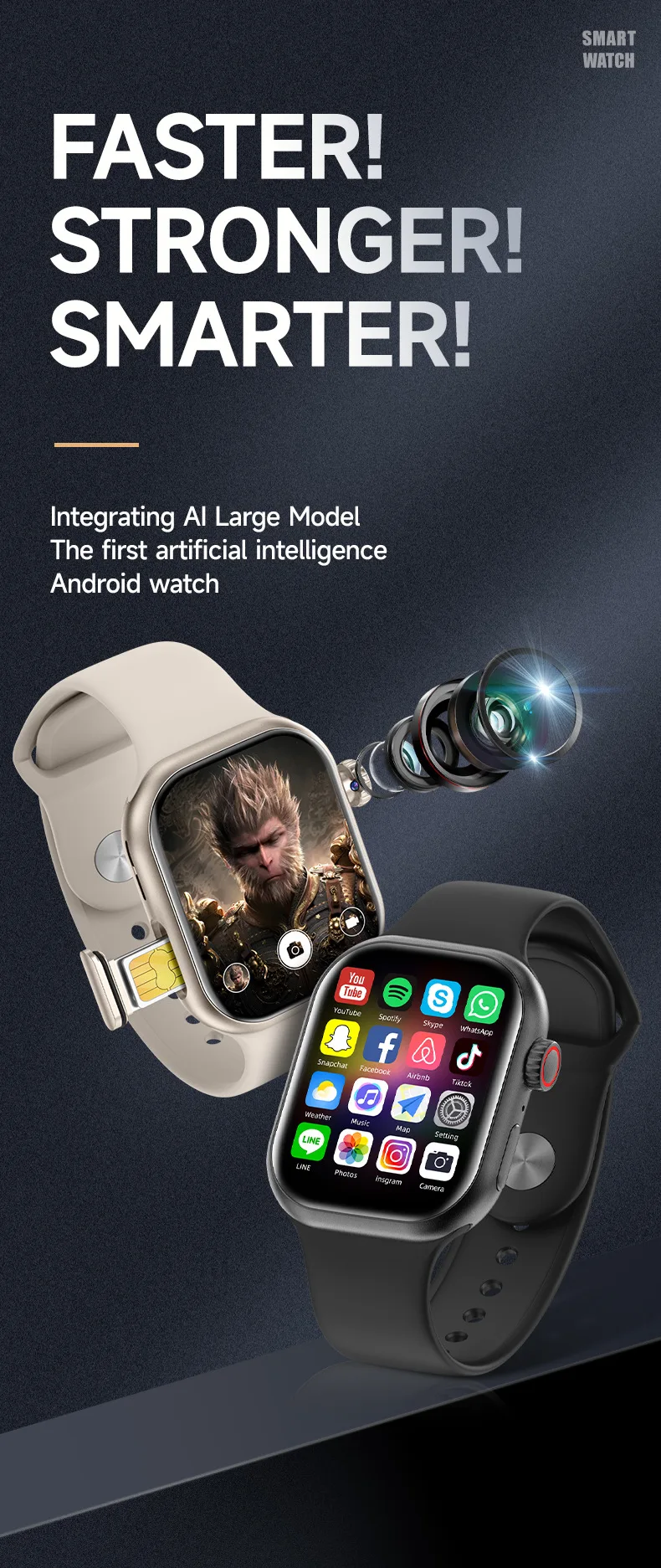 Новинка 2023 года, умные часы LM06, вставка в карту, 4G, полносетевой AMOLED-экран + незаменимая загрузка + вращающаяся камера для мужчин и женщин, подарки
Новинка 2023 года, умные часы LM06, вставка в карту, 4G, полносетевой AMOLED-экран + незаменимая загрузка + вращающаяся камера для мужчин и женщин, подарки
