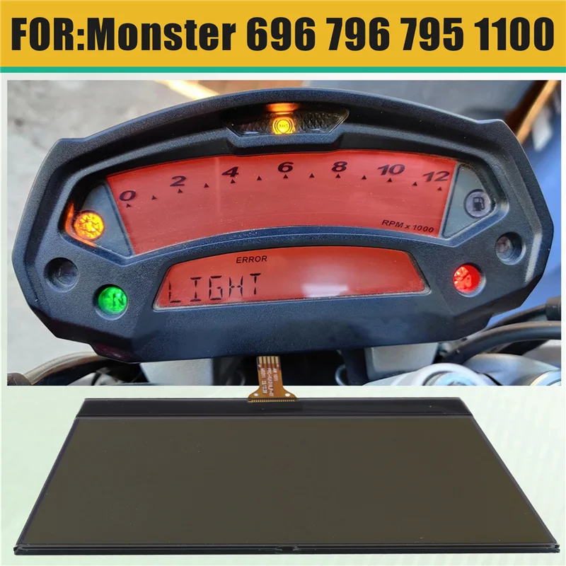 НОВЫЙ ЖК-дисплей, спидометр для Ducati Monster 696 795 796 1100, одометр, инструмент, детали мотоцикла 
НОВЫЙ ЖК-дисплей, спидометр для Ducati Monster 696 795 796 1100, одометр, инструмент, детали мотоцикла