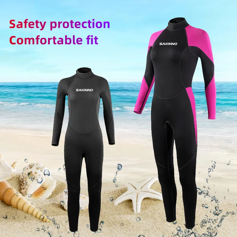 Ladies 2mm Comfortable Fit Neoprene Wetsuit Ergonomic Cut One-Piece Snorkel Dive Swimsuit Rear Zipper Anti-UV Thermal Scuba Suit
Ladies 2mm Comfortable Fit Neoprene Wetsuit Ergonomic Cut One-Piece Snorkel Dive Swimsuit Rear Zipper Anti-UV Thermal Scuba Suit