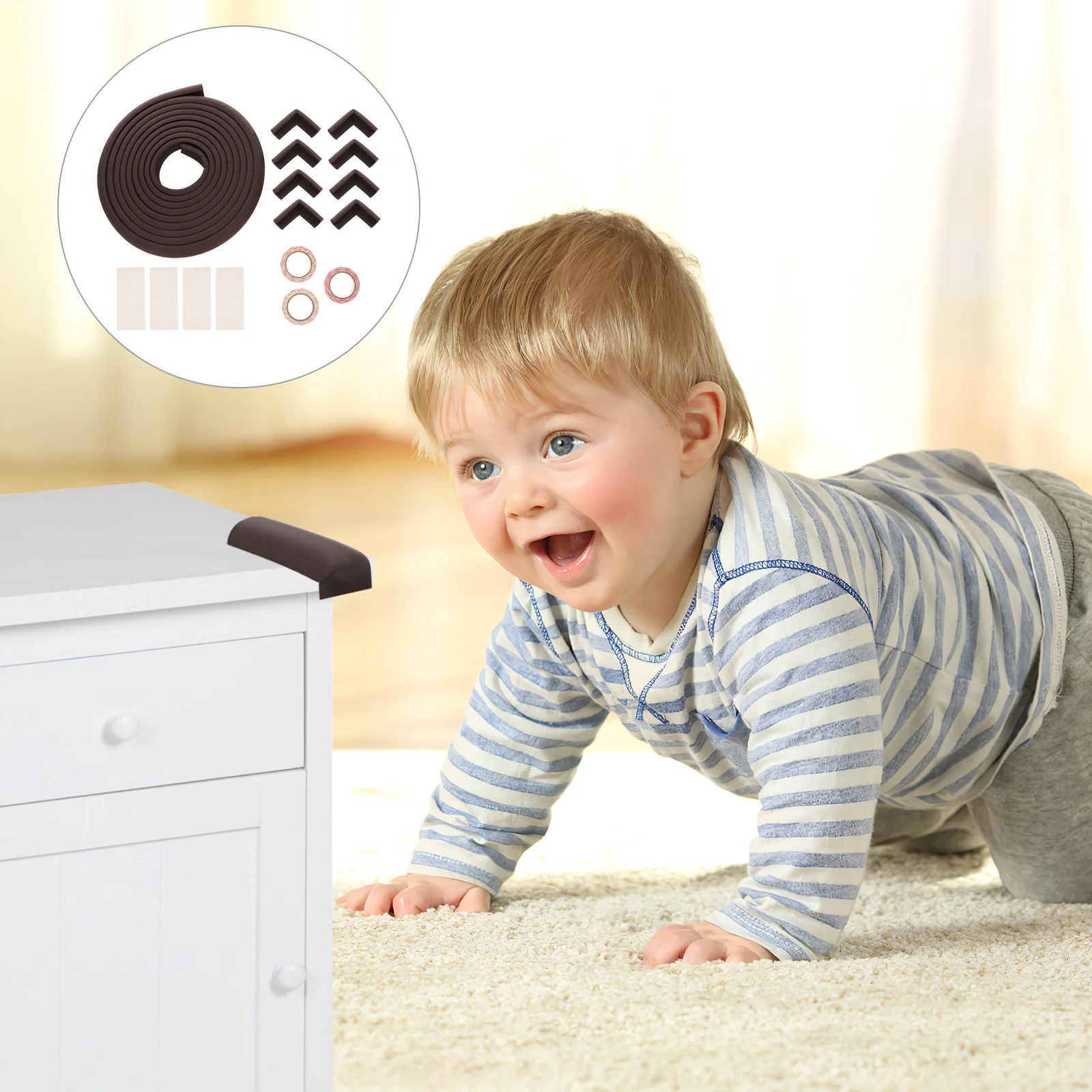 1Set Baby Edges Guards Corner Bumper Strips Impact Absorbing Protector for Glass Wood Tables Beds Furniture Baby Safety
1Set Baby Edges Guards Corner Bumper Strips Impact Absorbing Protector for Glass Wood Tables Beds Furniture Baby Safety