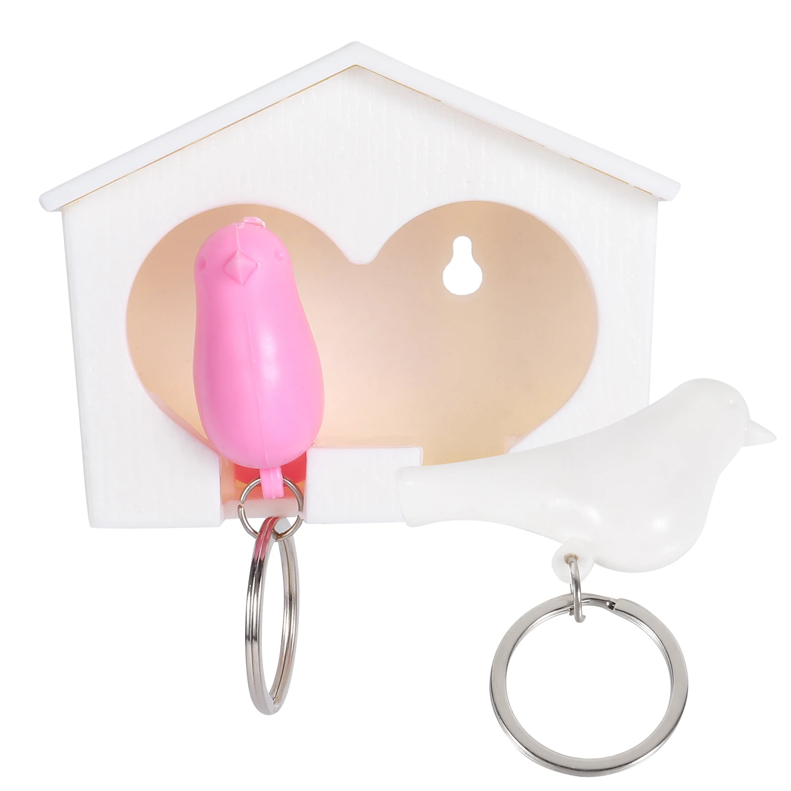 Cute Birdhouse Wall Decor Plastic Material Ring Pendant Birdhouse Key Ring Holder Holder For Home Use
Cute Birdhouse Wall Decor Plastic Material Ring Pendant Birdhouse Key Ring Holder Holder For Home Use